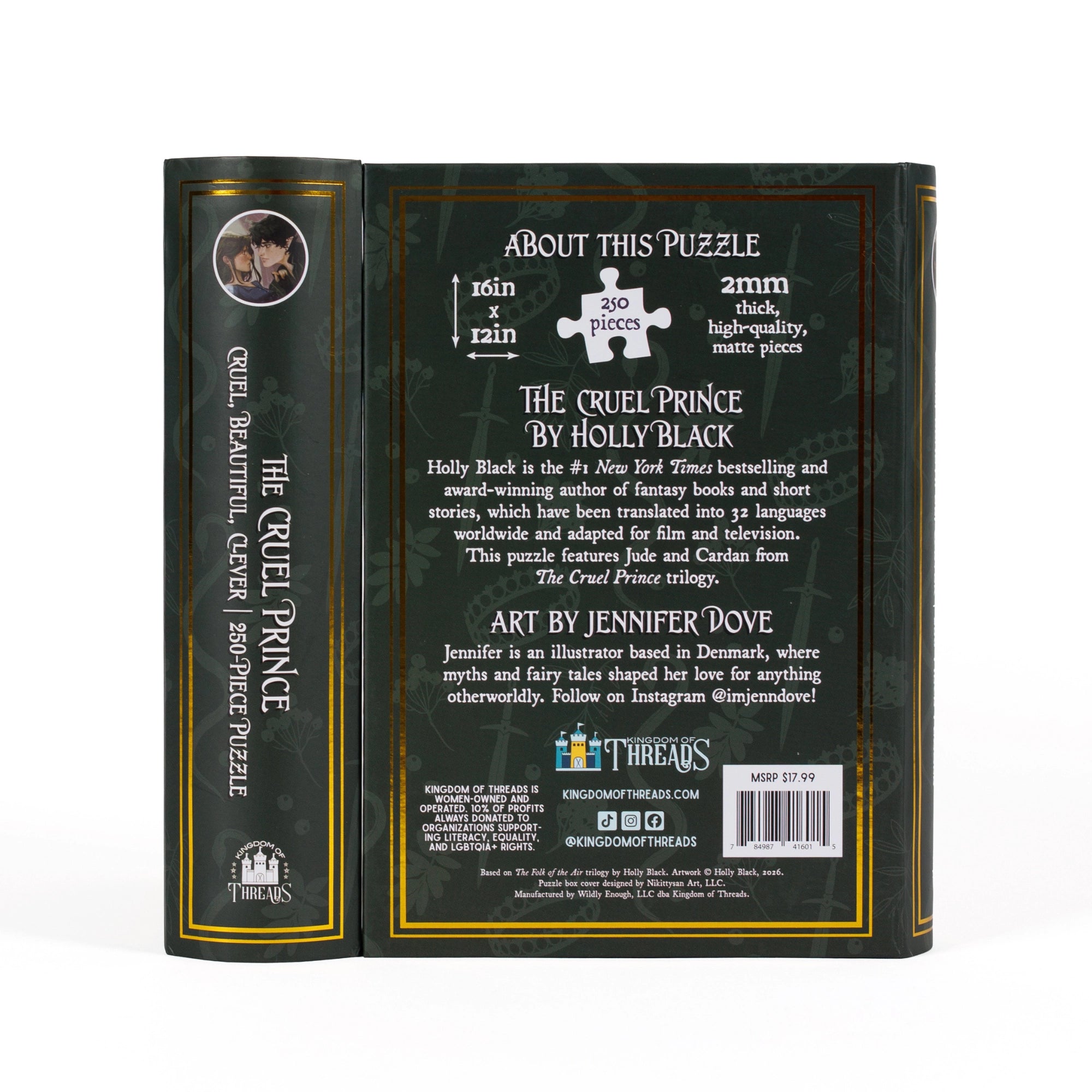 Cruel Beautiful Clever Keepsake Puzzle | the Novels of Elfhame (250 Pieces)