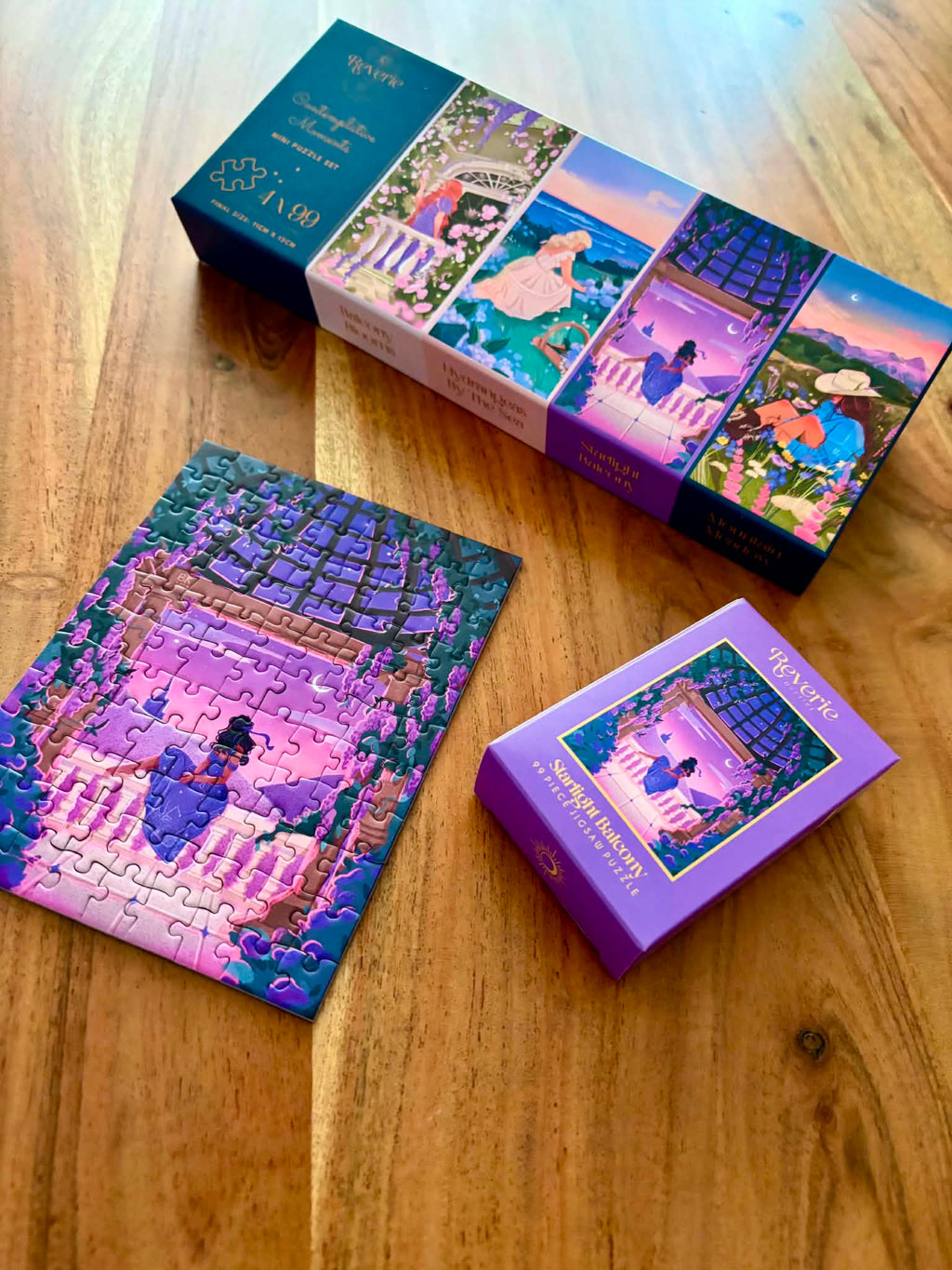 Contemplative Moments 4 X 99 Piece Mini Puzzle Set