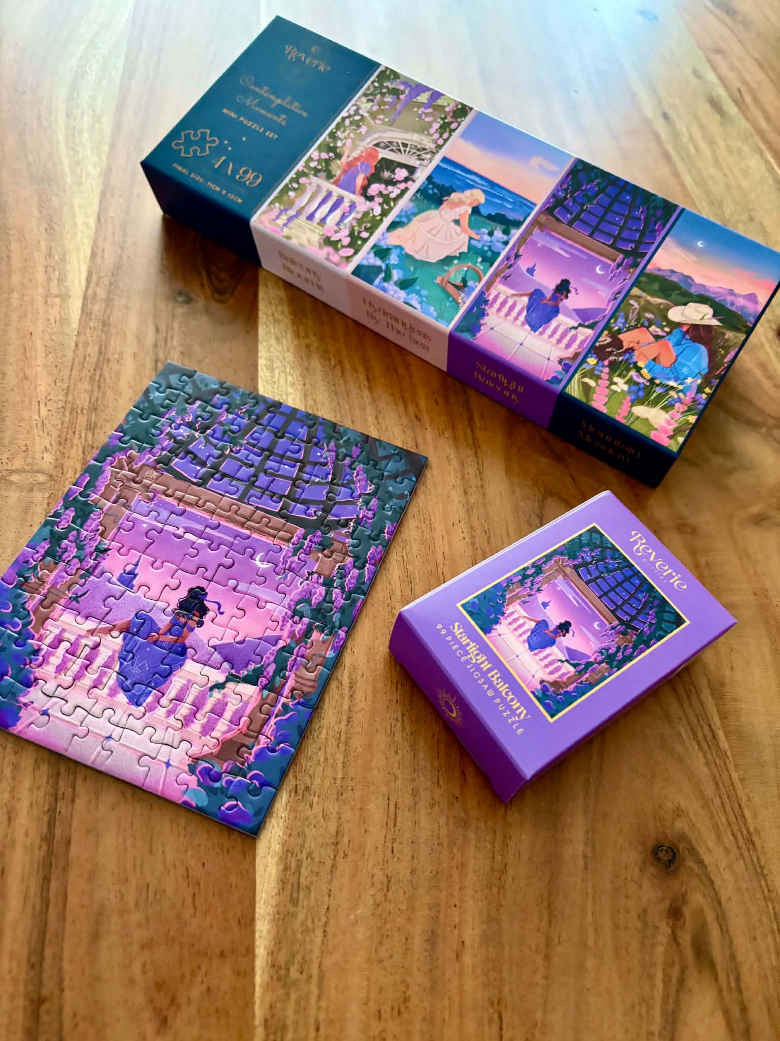 Contemplative Moments 4 X 99 Piece Mini Puzzle Set