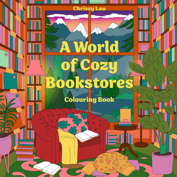 A World of Cozy Bookstores Colouring Book by Chrissy Lau
