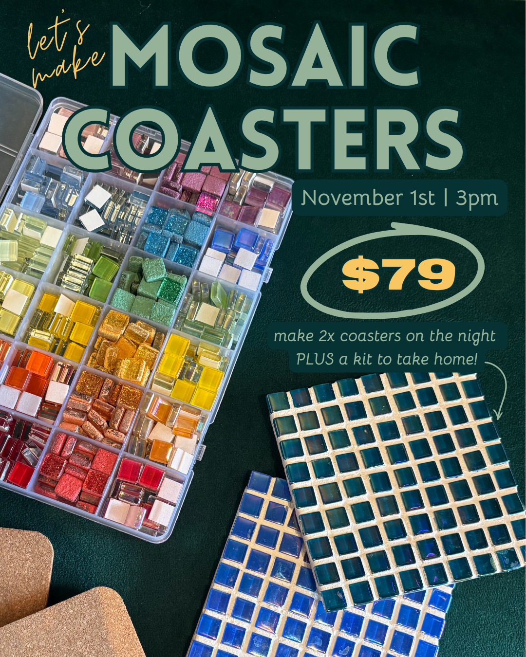 Let's Make Mosaic Coasters Ticket
