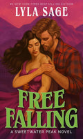 Book cover of 'Free Falling' by Lyla Sage with a couple embracing against a mountainous background.