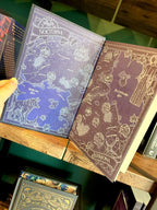 The end pages of 'Fury Bound' by Sable Sorensen featuring a dark blue backgroudn with a white fantasy map of 'Nocturna'.