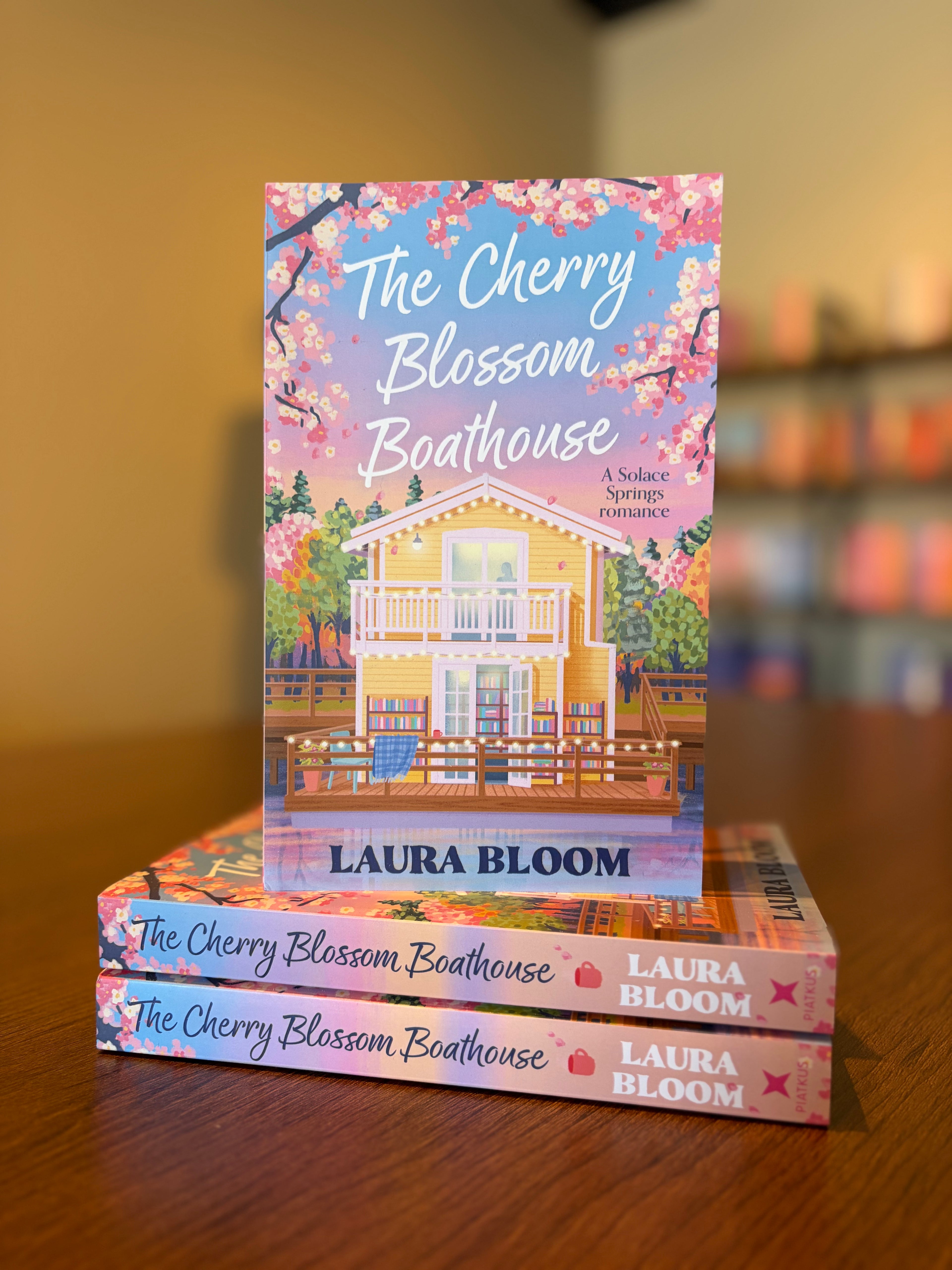 The Cherry Blossom Boathouse by Laura Bloom