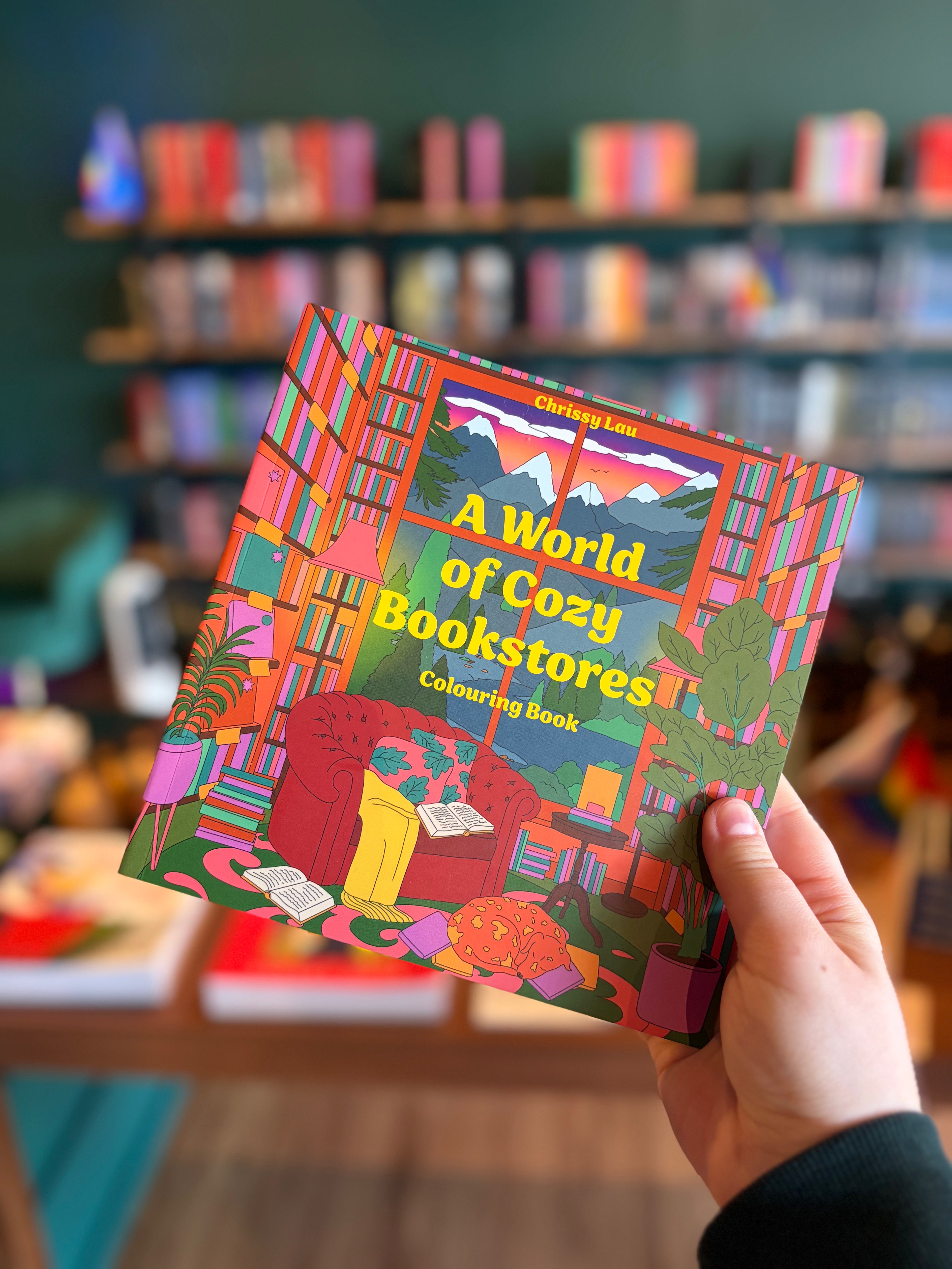 A World of Cozy Bookstores Colouring Book by Chrissy Lau