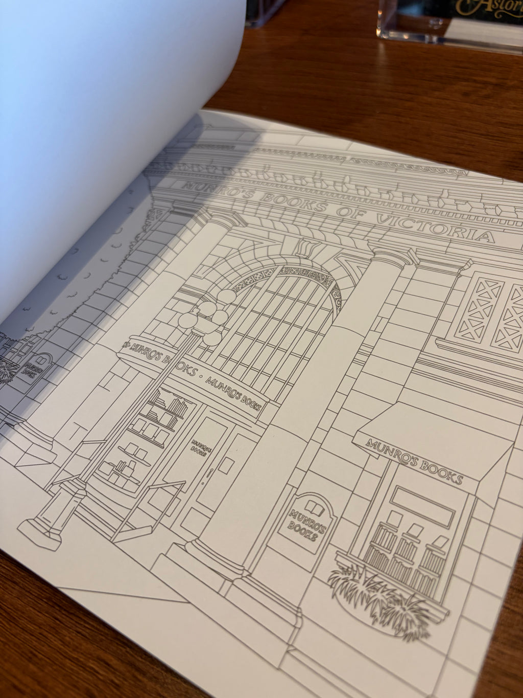 A World of Cozy Bookstores Colouring Book by Chrissy Lau