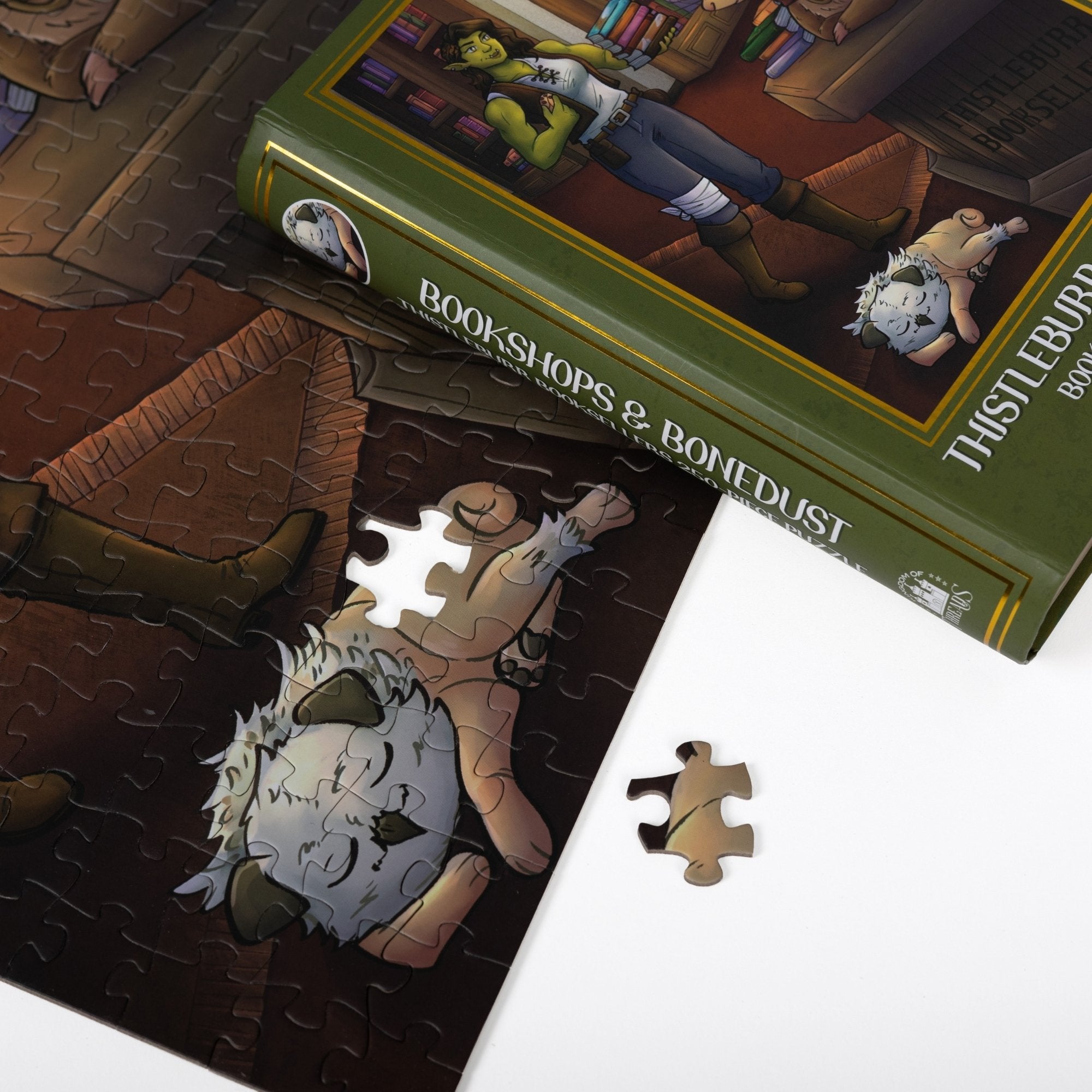 Thistleburr Bookshop Keepsake Puzzle | Bookshops & Bonedust (250 Pieces)