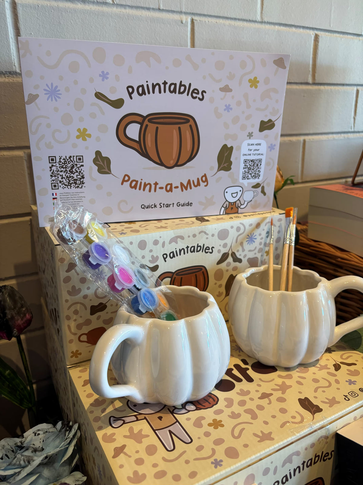 Pumpkin Paint-a-Mug (Set of 2)