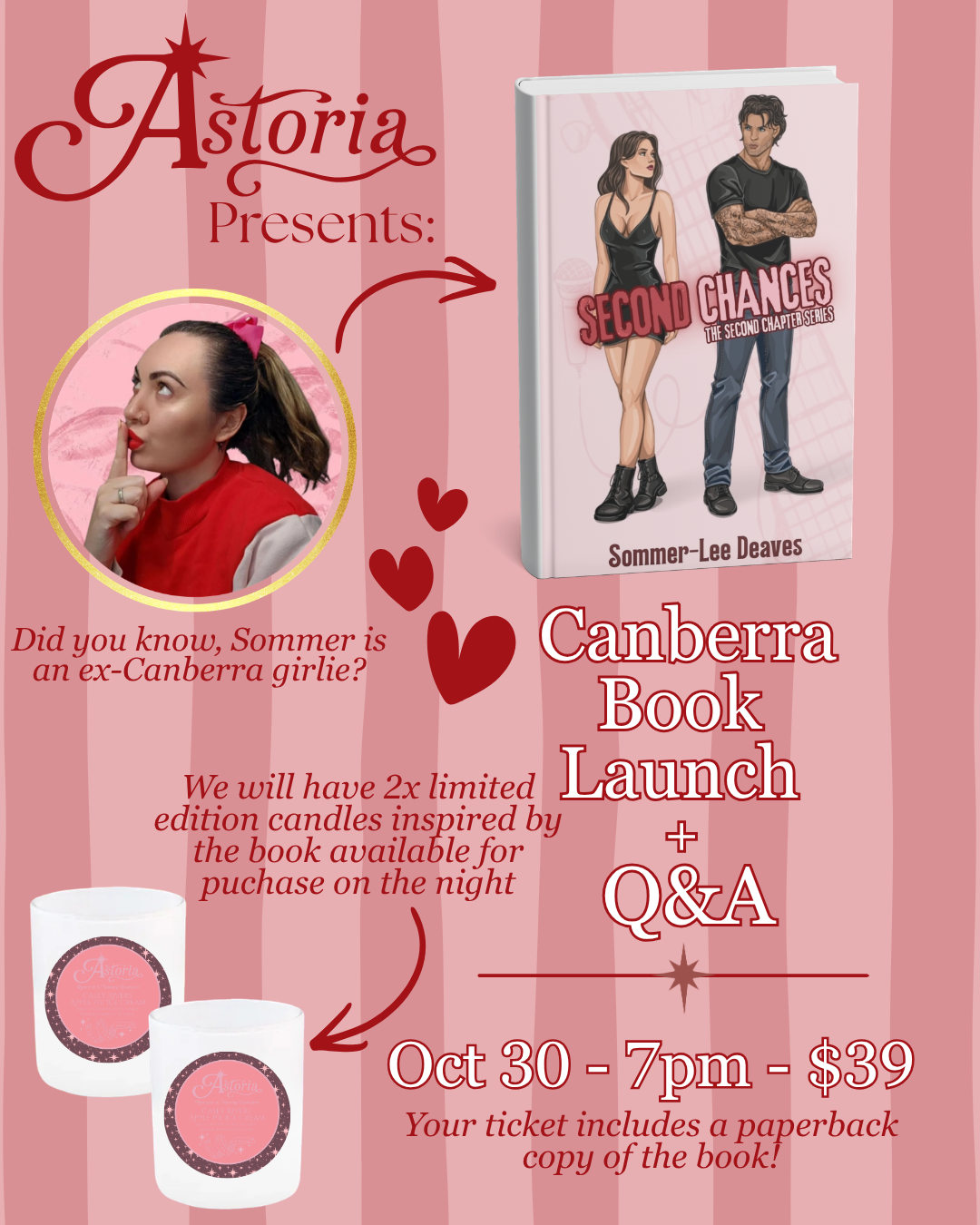 Second Chances by Sommer-Lee Deaves - Canberra Book Launch Ticket